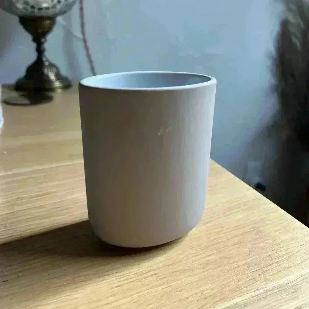 IKEA EKOLN Toothbrush holder, beige ceramic